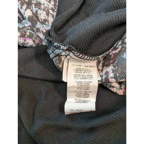 Karen by Karen Kane ultra-thin avant garden asymmetrical top Large - Picture 6 of 6